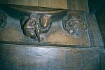 Winchester Cathedral Church of the Holy Trinity, and of St Peter and St Paul and of St Swithun Early 14th century medieval misericords misericord misericorde misericordes Miserere Misereres choir stalls Woodcarving woodwork mercy seats pity seats  n10.1.jpg